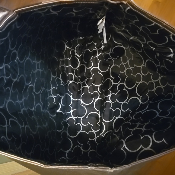 DISNEY THEME PARK AUTHENTIC EUC MICKEY TOTE BAG MICKEYS EARS ARE GLITTERY - Picture 4 of 8